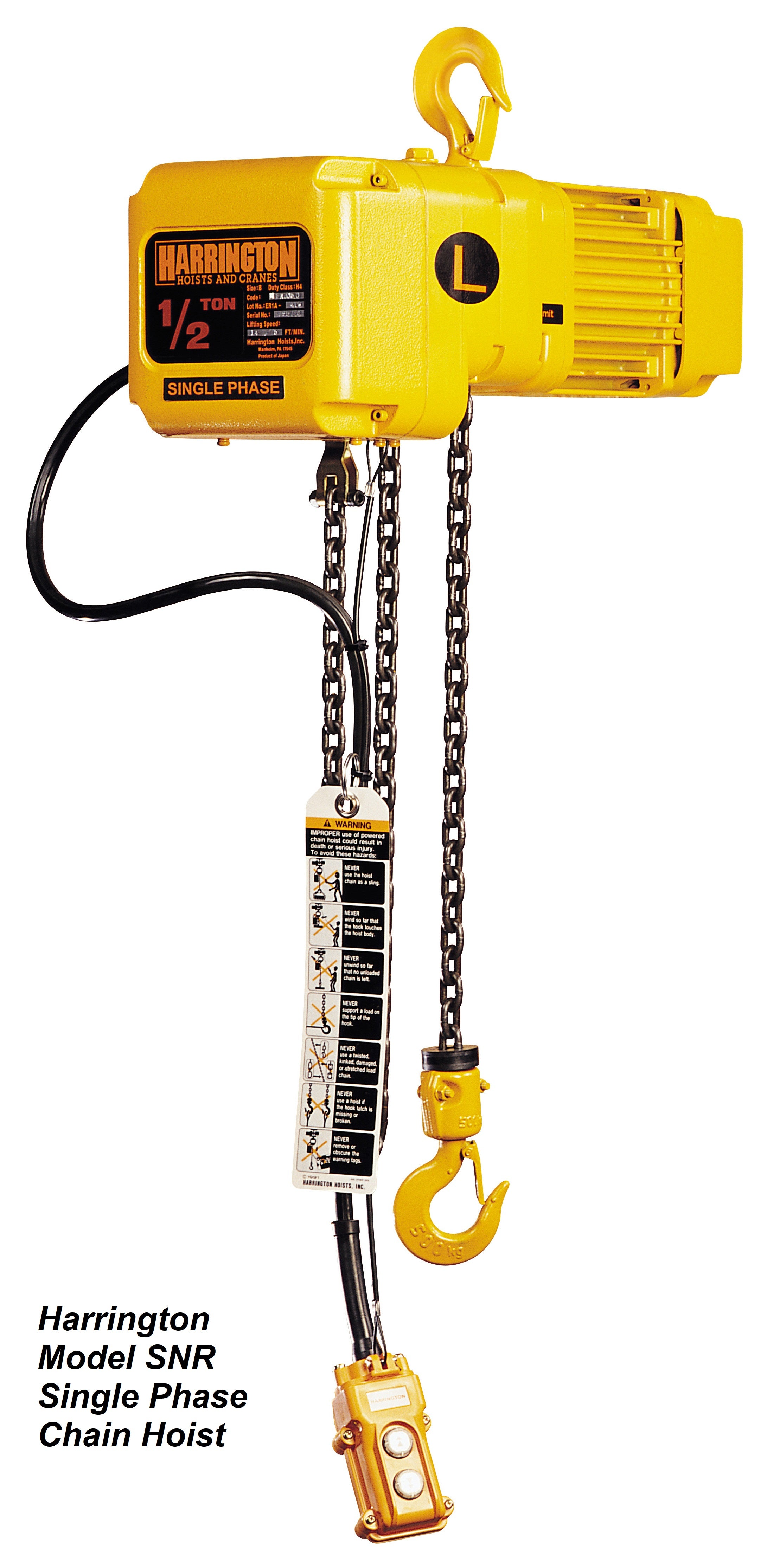 Electric Chain Hoists & Trolleys by Harrington