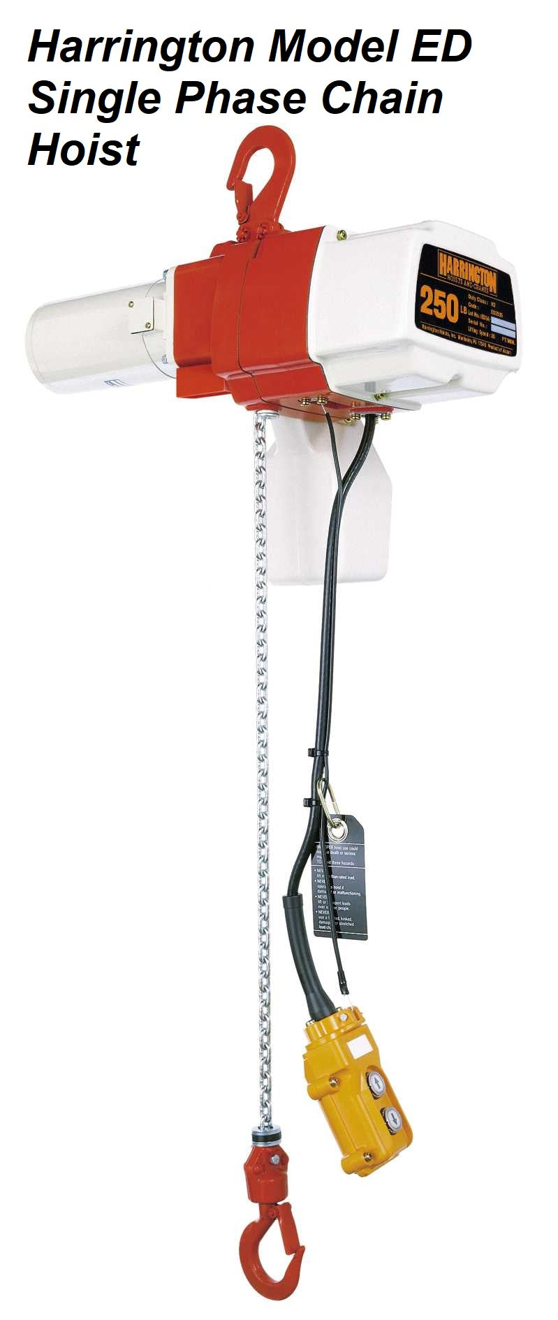 Electric Chain Hoists & Trolleys by Harrington