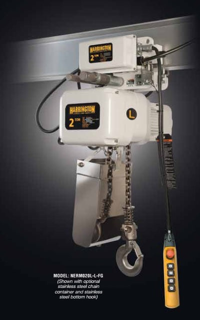 Electric Chain Hoists & Trolleys by Harrington