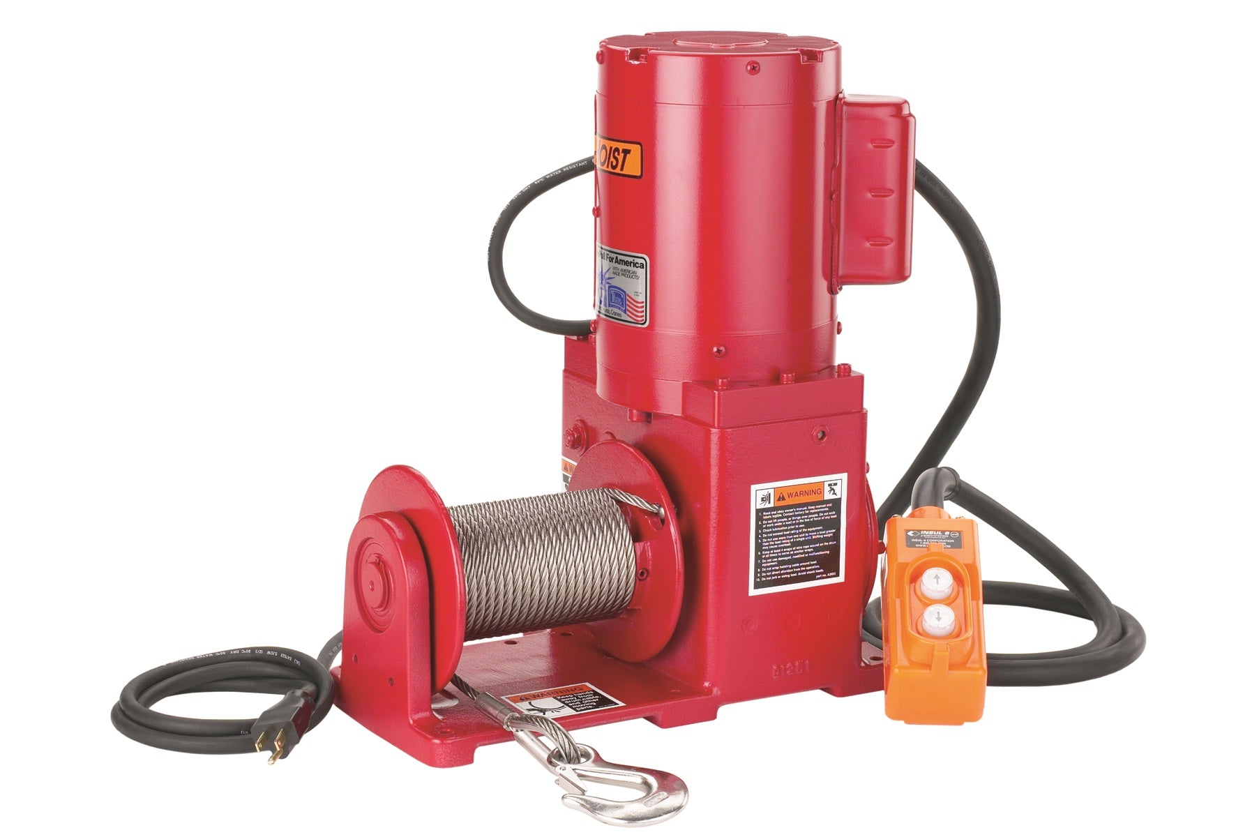 Electric Winch with pushbutton control